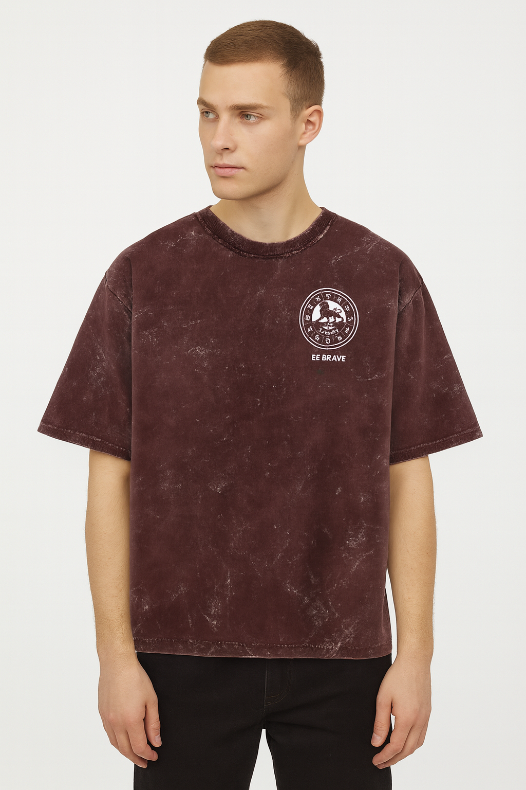 Unisex Acid Washed Oversized Tee
