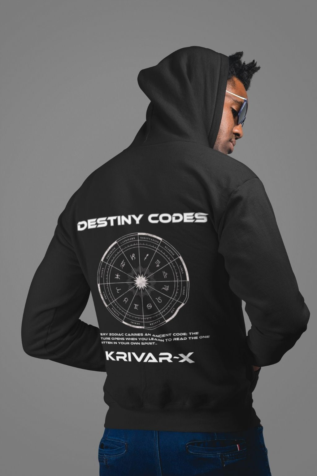 Zodiac Graphic Hoodie – Destiny Codes Regular Fit-KRIVARX