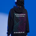 Oversized Cyberpunk Hoodie-Futuristic Techwear-KRIVARX